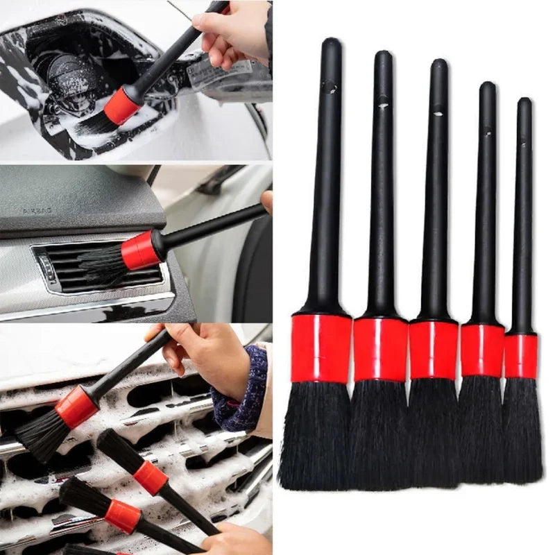5PCs detailing brush set car brushes car detailing brush for car cleaning detailing b lifestyle view
