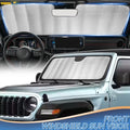Car Front Windshield Sun Visor Cover | Sunshades for Jeep Wrangler JL 2024 2025