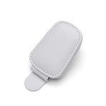 Leather Sunglasses Holder Car Sun Shade Clip additional angle