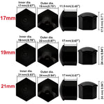17mm/19mm/21mm 20Pcs Car Wheel Nut Caps Protection Covers Caps Auto Hub Screw Cover additional angle