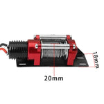 Metal Simulated Winch for 1/10 1/12 RC Crawler Axial SCX10 III D90 D110 additional angle
