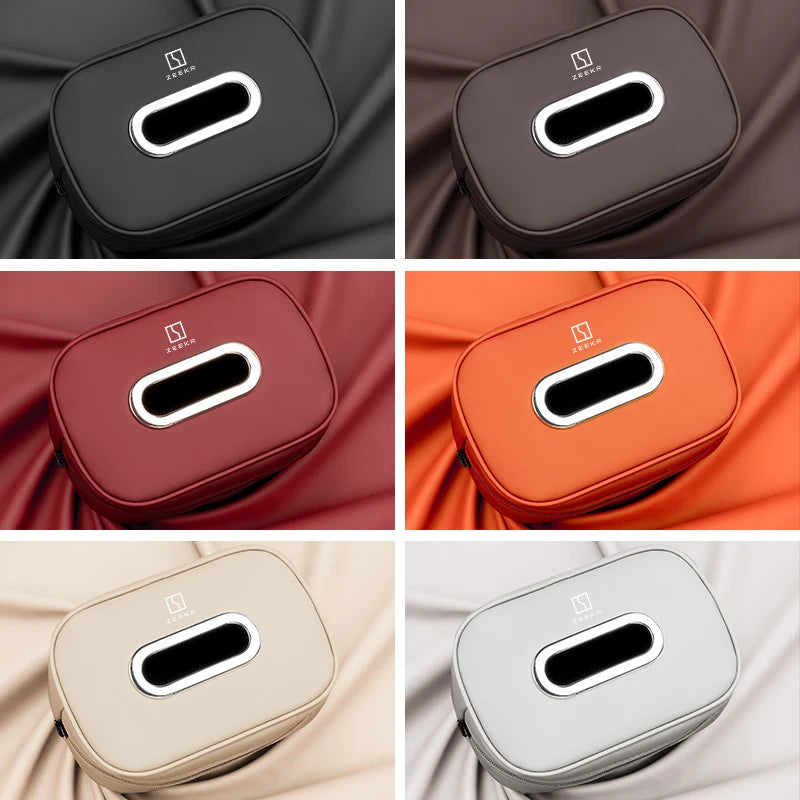Car Tissue Box Holder Backseat Tissue Case With Fix Strap For ZEEKR 001 007 009 X MIX 7X 9X M-Vision Car Accessories 2026 Hot