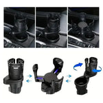 Vehicle Mounted Slipproof Cup Holder 360 Degree Rotating