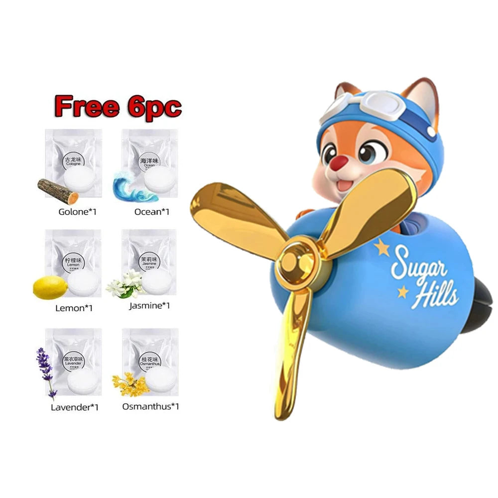 Pilot Bear Car Air Freshener | Vent Clip Aroma Diffuser lifestyle view