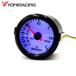 2" 52mm Mechanical 12V Car Turbo Boost Gauge -1~2Bar Black | Blue LED Auto Meter