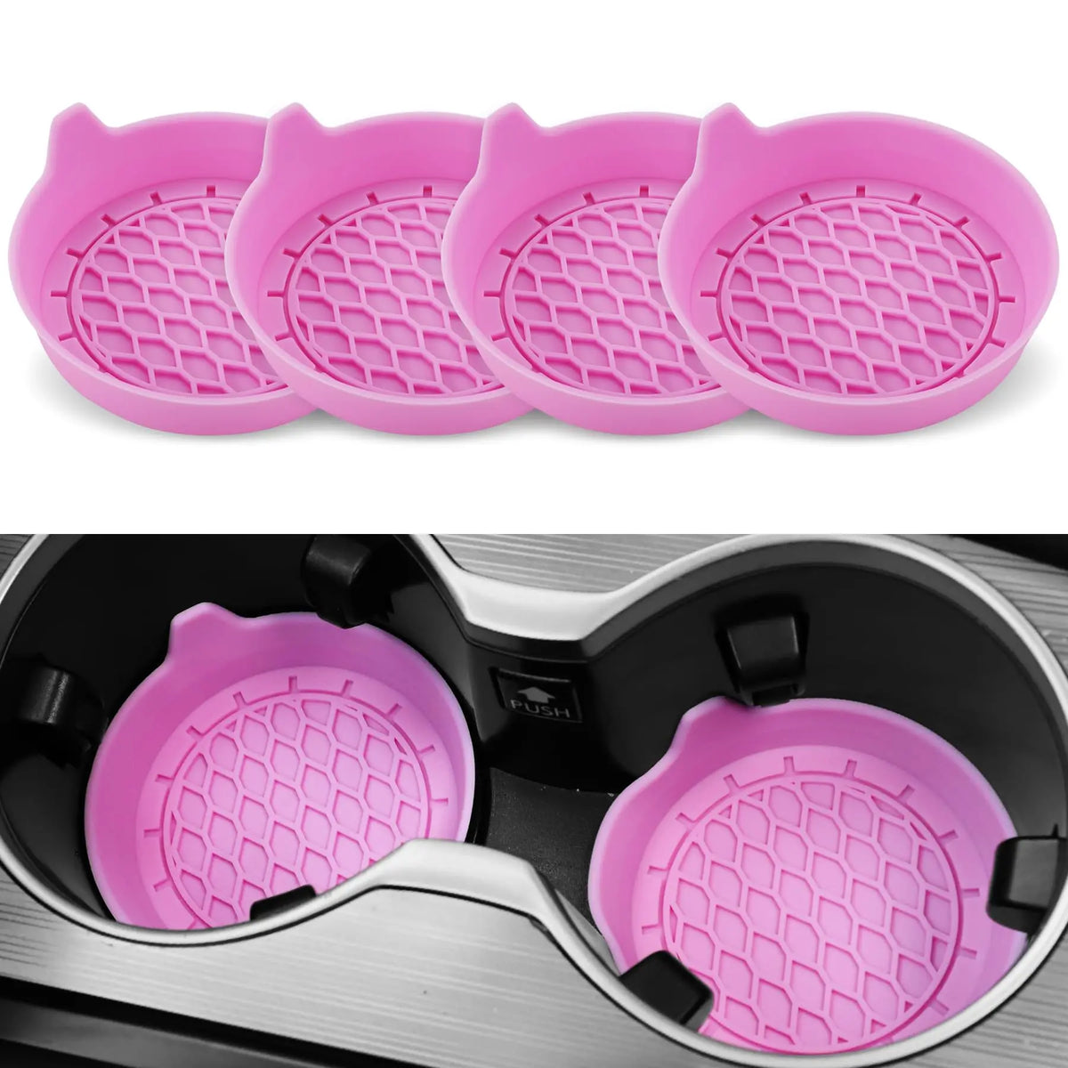Car Cup Holder Coaster Silicone Insert | 2pcs/4pcs