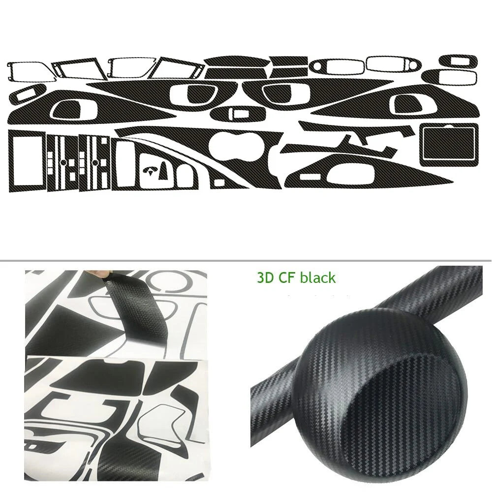 Carbon Fiber Interior Decal Sticker Set for Infiniti Q50 2015-2020 | Central Control alternate view
