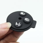 Xinyuexin 3 Buttons Silicone Pad Remote Key Shell Case for Mercedes-Benz Smart Fortwo close-up view