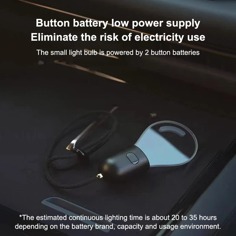Latest Portable Hanging Auto Interior Glow Pendant Led Retro Small Bulb Car Hanging Or close-up view