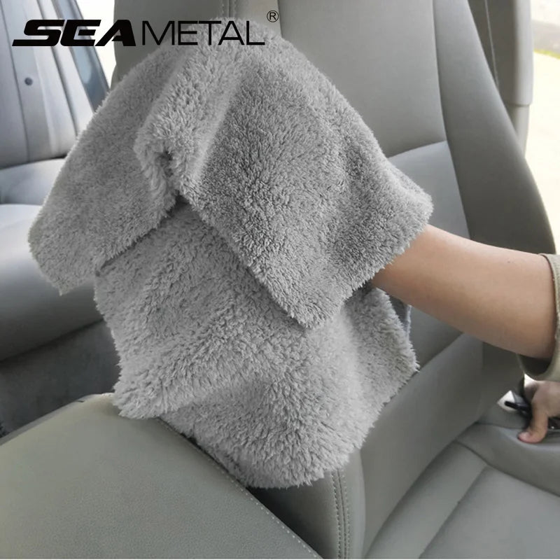 Coral Fleece Microfiber Towel Super Absorbent Car Cleaning Detailing Rag Cloth Auto Care Drying Towe
