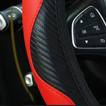Car Steering Wheel Cover Breathable Anti Slip PU Leather Steering Covers Suitable 37- lifestyle view