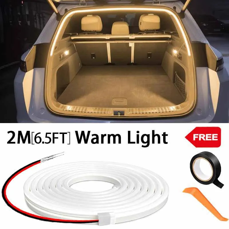 Car High Brightness Trunk Lighting Ambient Light Interior Decoration LED Wiring Free lifestyle view