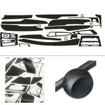 For BMW X5 F15/X6 F16 2014-18 Interior Central Control Panel Door Handle 5D Carbon Fiber Stickers Decals Car Styling Accessories