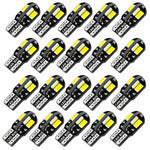 10PCS T10 LED Bulbs Canbus 12V Car Interior Light