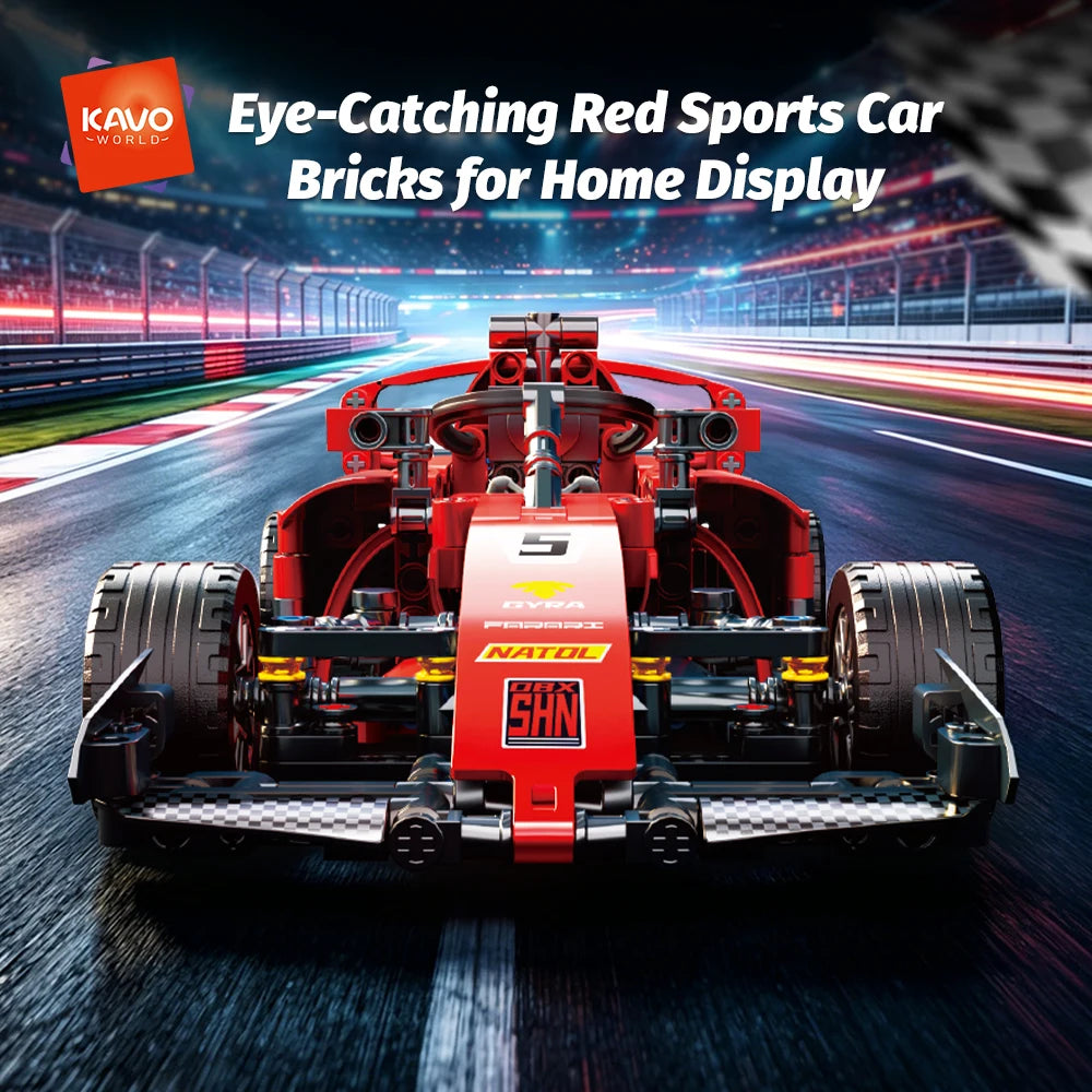 RC Race Cars Building Blocks Model Car Kit close-up view