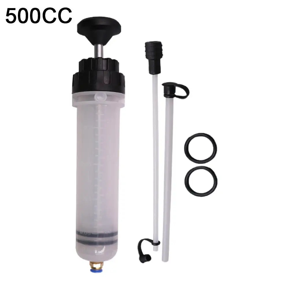 Car Brake Fluid Oil Extractor Auto Oil Change Syringe with Hose Manual Fuel Suction & alternate view