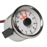 52mm Clock Gauge with Red Backlight | 0-12 Hour Meter for Car Boat Yacht close-up view