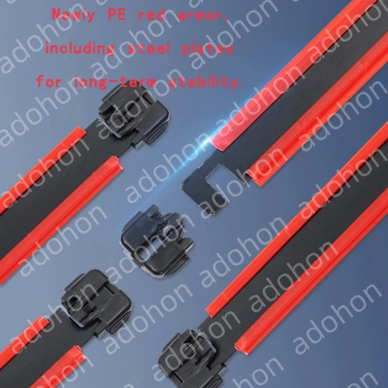 Colorful Frameless Wiper Blades | Universal Push Button 19mm detail view