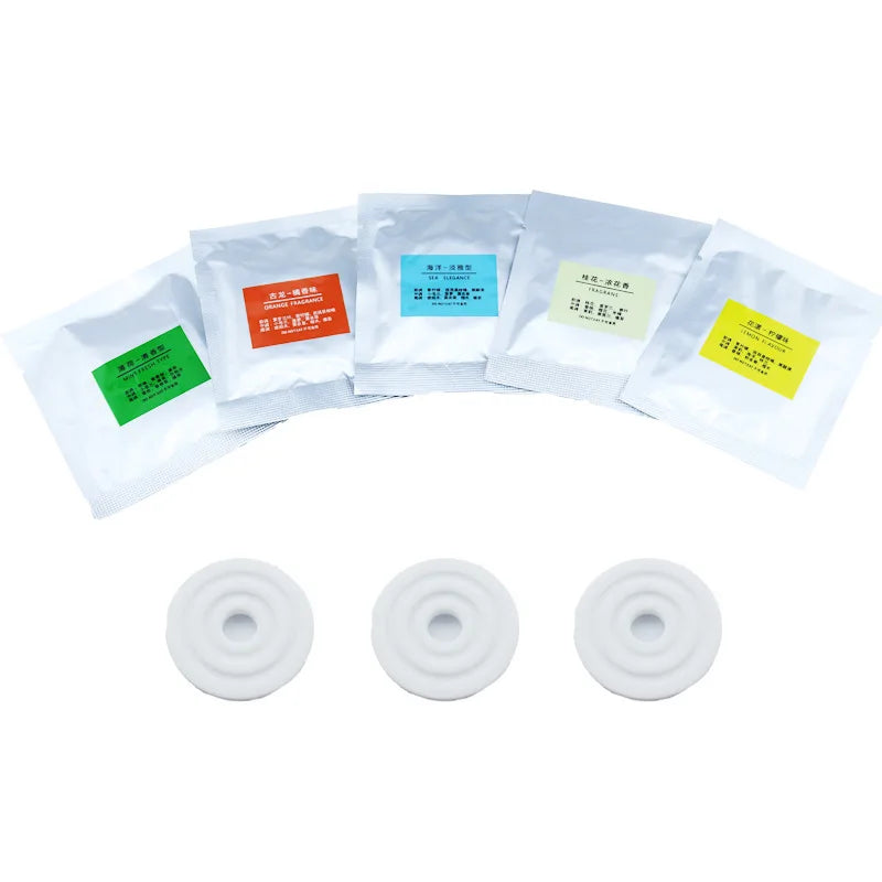 5pcs Car Air Freshener Natural Plant Based Long Lasting Essential Oil Dual Ring Fragrance Solid Arom