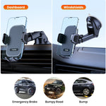 Car Phone Holder Air Vent Suction Cup Mount for iPhone Samsung Xiaomi additional angle