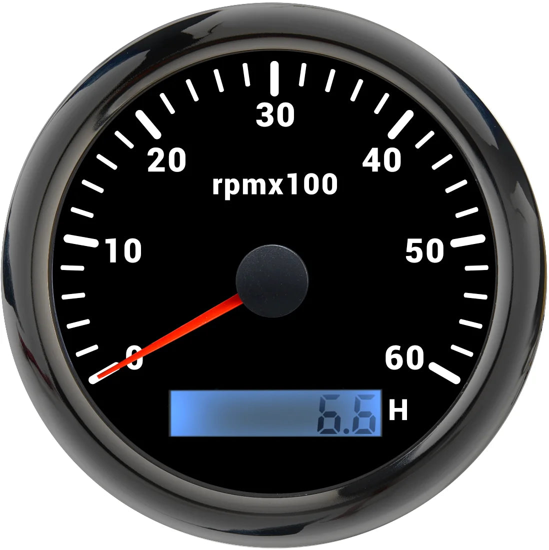 85mm Tachometer with LCD Hour Meter | 7 Color LED Backlight for Marine Boat Car detail view