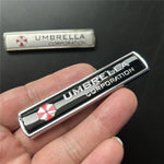 1Pcs Car styling 3D Aluminum alloy Umbrella corporation car stickers decals emblem dec close-up view