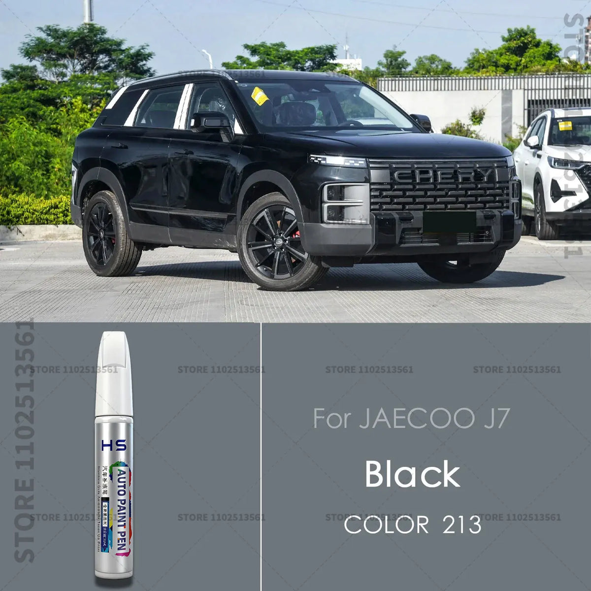 Paint Repair Pen Touch Up Scratch Remover DIY Car Accessories Pearl white Glacier Silver detail view