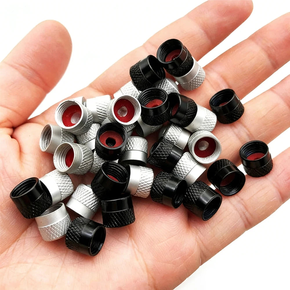 4PCS Tire Valve Stem Caps with O Rubber Ring | Universal Corrosion Resistant Stem Cov lifestyle view