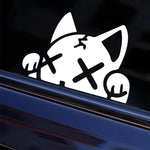 Cartoon Cat Vinyl Stickers Waterproof Decals for Car Truck Bumper Motorcycle Helmet additional angle