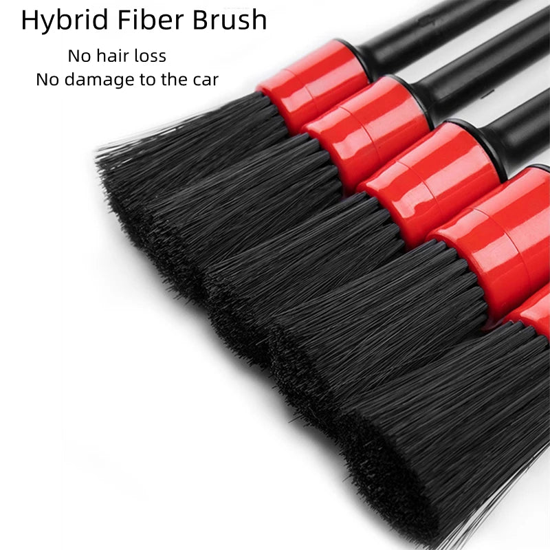 1/4PCS Car Wash Brush Detail Small Automotive Interior Cleaning Tools Air Conditioner Ai detail view