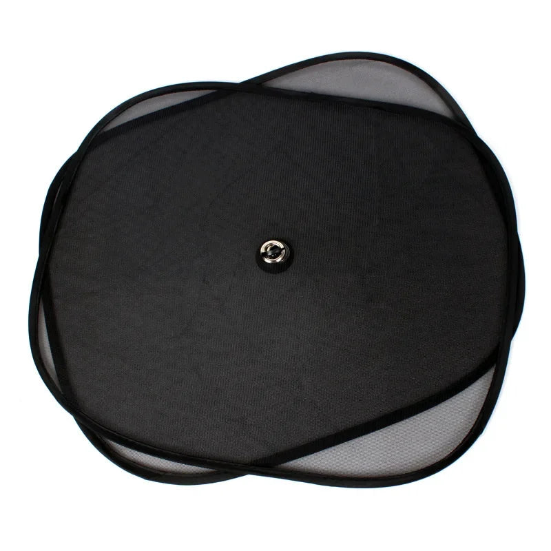 Car Window Sunshade Mesh Cover UV Protection Black 1 Pair detail view