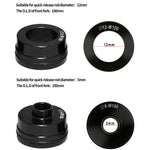 Bike Fork Mount Quick Release Thru Axle Carriers | Front Fork Block for 5x100mm 12x10 lifestyle view