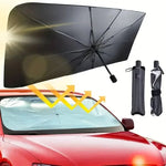 Foldable Car Windshield Sun Shade Umbrella close-up view