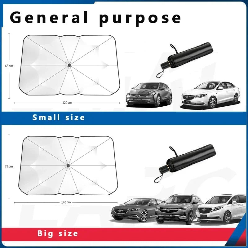 Folding Car Sunshade Umbrella | Front Windshield Sun Protector