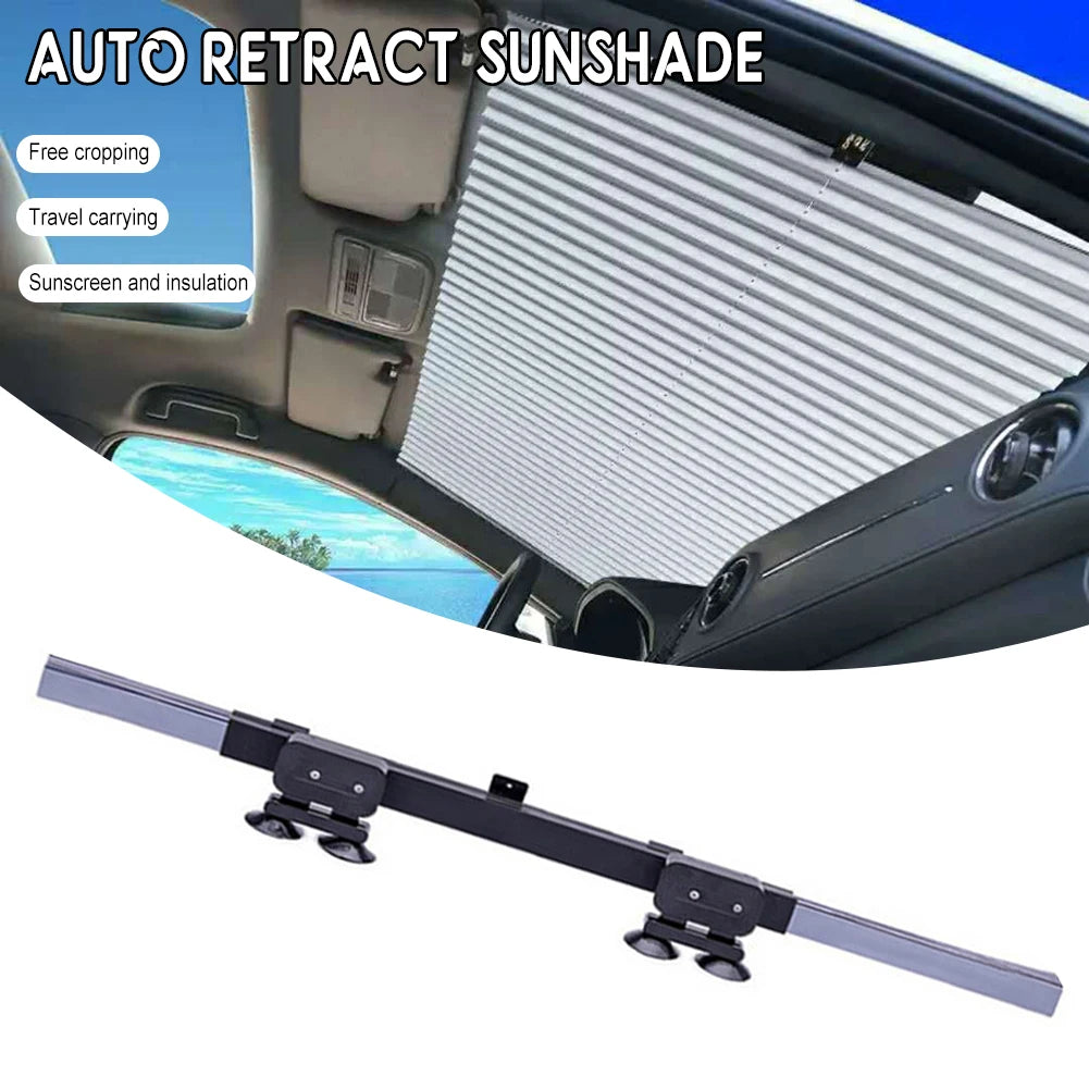 Retractable Car Sunshades | UV Protective Windshield Curtains for Front/Rear Windows