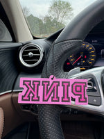 Pink Diamond Pattern Hilton Hotel Lobby Fragrance Non-Toxic Car Air Freshener (Sea Salt and Aloe Vera) Car Air Freshener, Infused with Essential Oils | Lasted More Than 60 Days |   Car Vent Clip Fragrance Box Refill, Ifra Saf