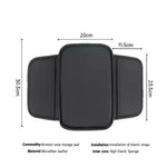 Leather Car Armrest Box Pad Center Console Arm Rest Protector Storage Pocket With pocket storage