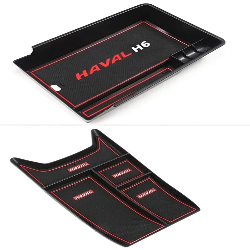 Car Armrest Storage Box Center Console Glove Tray Car Accessories For Haval H6 3rd Gen 2021 2022 2023