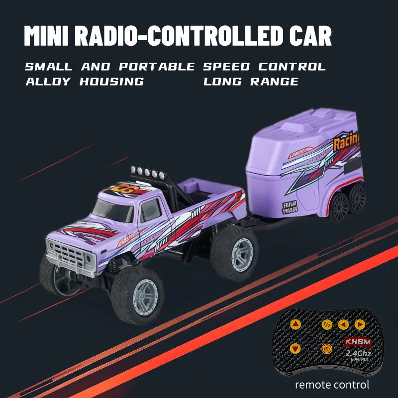 New RC Car MINI Alloy 1/64 Remote Control Car Convenient to Carry 60 Minutes of Work alternate view