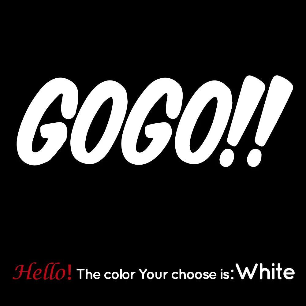 Hot Gogo Car Decal Decals Vinyls Decals Fashion Creative Car Full Body Head Styling Stic detail view