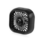 Summer New Mini USB Car Fan, 3 Speed Adjustable, Air Vent Mount with Colorful Light, Aut detail view