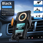 Car Phone Mount With Wireless Charger 66W Magnetic Charging Holder Car Automatic Cl additional angle