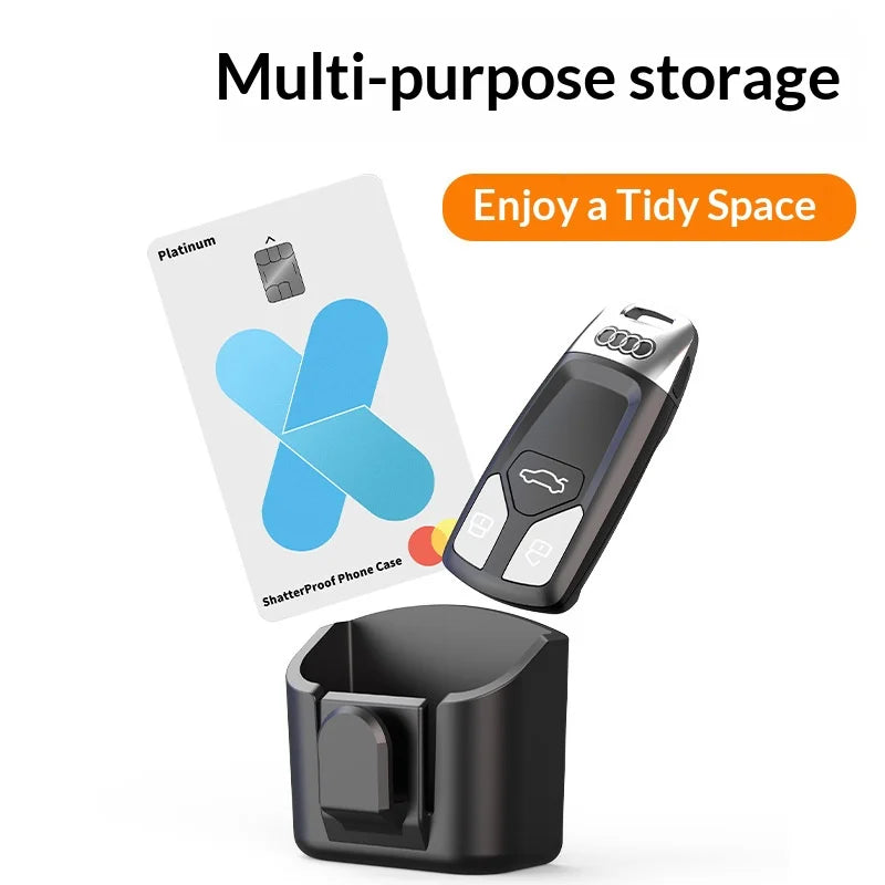 Car Key Storage Box Storage Box for Vehicle Supplies Dashboard Central Control Cons additional angle