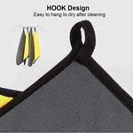 10-Pack Microfiber Car Wash Towels | 30x30 cm Cleaning & Drying Cloth Set close-up view