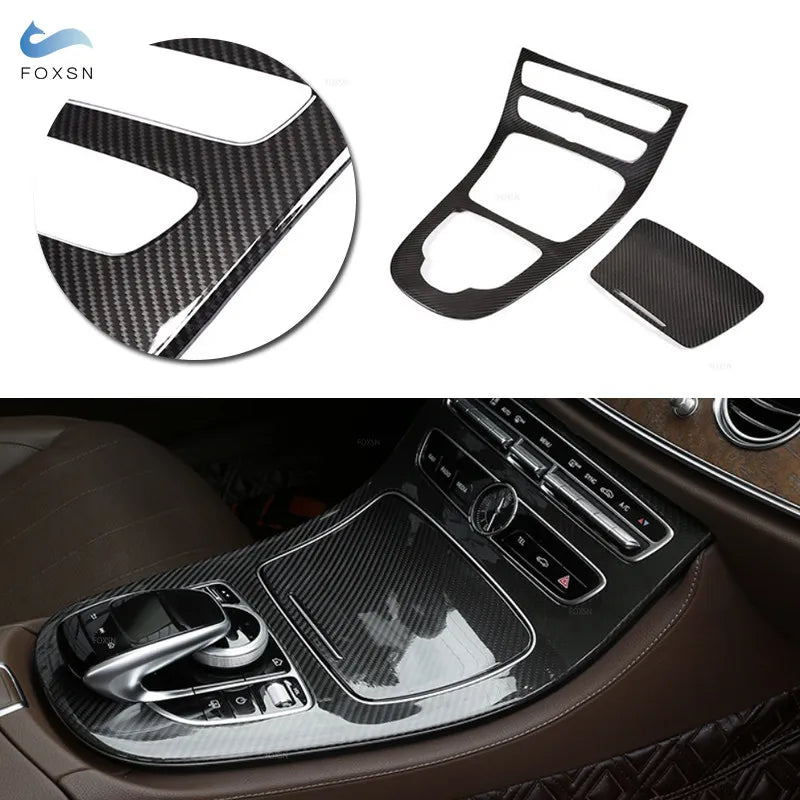 ABS Car Interior Accessories Center Console Gear Shift Panel Cover Decoration Trim For Mercedes Benz
