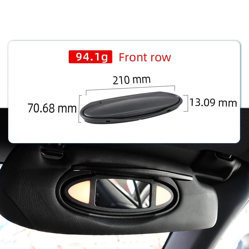 Black Sun Visor Vanity Mirror Cover/Accessories For Porsche 911/996/997/986/987 99773103115A12 Makeup Mirror Replacement Parts