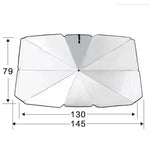 Car Sunshade Umbrella Front Windshield Silver Glue Sunshade Umbrella Uv Resistant Foldin detail view