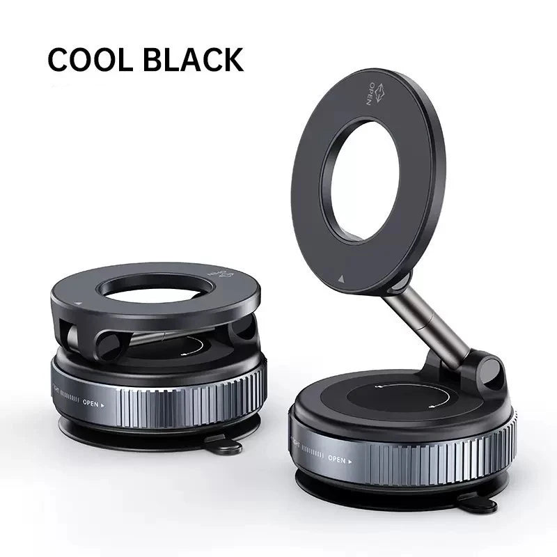 Strong Magnetic Car Phone Holder | Foldable 360 Vacuum Suction Mount alternate view