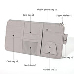 Car Sun Visor Card Holder Storage Box Sunglasses Clip