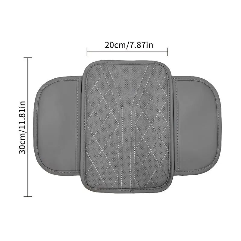 New Car Armrest Pad With Storage Bag PU Leather Car Elbow Pad Car Center Console Armrest Box Cushion Auto Armrests Storage Pad